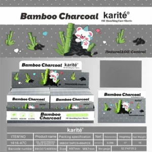 PAPEL ABSORBENTE DE GRASA FACIAL CARBON DE BAMBU
