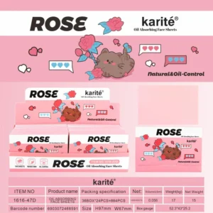 PAPEL ABSORBENTE GRASA FACIAL ROSA