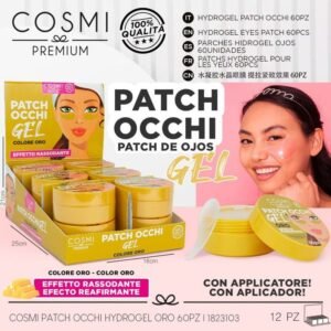 PARCHE CONTORNO DE OJOS 60PZ ORO
