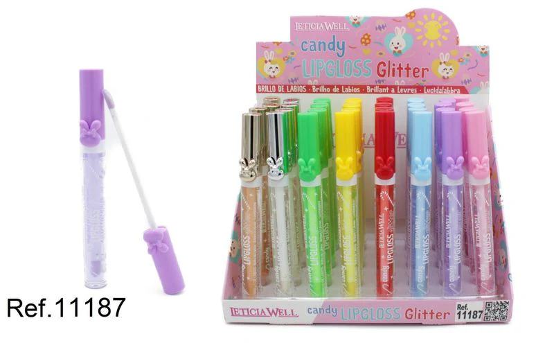 LIP GLOSS GLITTER CANDY CONEJITO
