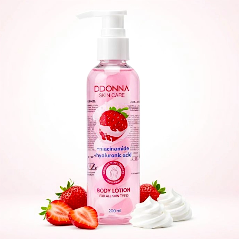 Loción corporal Fresa y Nata