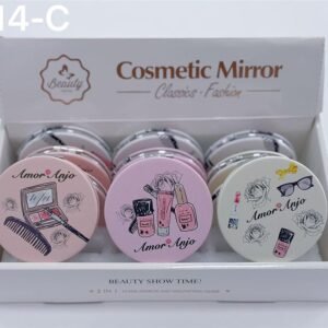 Espejo Doble Plegable Redondo