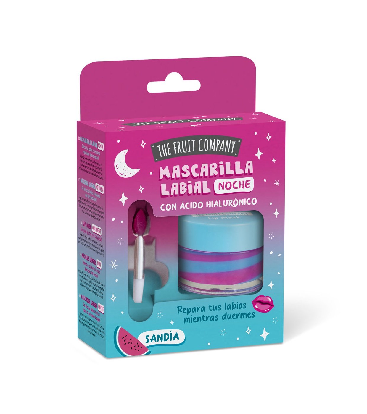 Mascarilla labial de noche con ácido hialurónico - Sandía