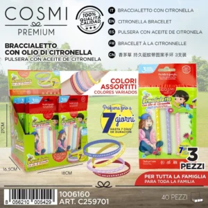 PULSERA CITRONELA 3 UNID