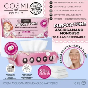 TOALLA DESECHABLE VISCOSA 20*20