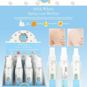 SPRAY CON BRILLOS BIANCO LATTE
