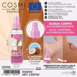 AGUA AUTOBRONCEADORA PARA ROSTRO Y CUERPO