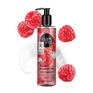 Gel de ducha estimulante de los sentidos frambuesa dulce.