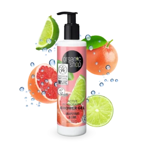 Gel de ducha activo y revitalizante de pomelo y lima