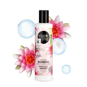 Champú abrillantador para cabello teñido con nenúfar y amaranto