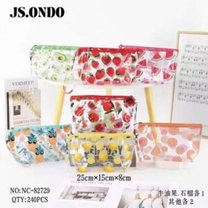 NECESER TRANSPARENTE VARIAS FRUTAS
