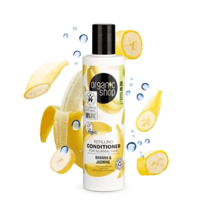 Acondicionador revitalizante para cabello normal con plátano y jazmín