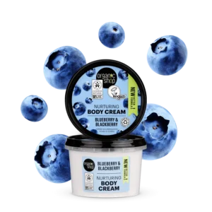 Crema corporal nutritiva de arándanos y moras