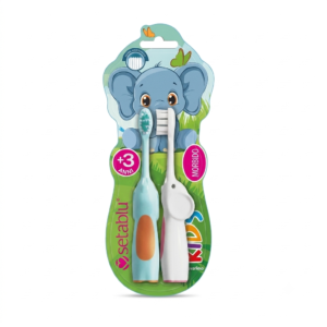 KIDS TOOTHBRUSH ELEPHANT 2 PCS