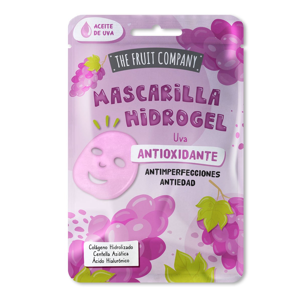 Mascarilla Facial Hidrogel Uva Antioxidante