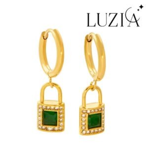 PENDIENTES ACERO CHAPADOS ORO 18K