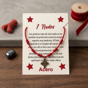 PULSERA 7 NUDOS PROTECCION NUDO BRUJA
